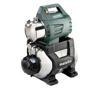 metabo HWW 4500/25 Inox Plus, Bomba de Agua Doméstica de Acero Inoxidable | Bomba sumergible robusta con depósito de 24l, flujo de 4500 l/h, presión de 4.8 bar, protección contra marcha en seco
