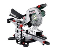 Metabo KGS 18 LTX BL 254 Sierra de Inglete de 18V, Un Solo Bisel, 4000 RPM, Capacidad de Corte 215x47mm, Disco 254mm (25.4cm) para Bateria