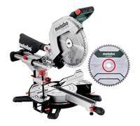 metabo KGS 305 M Sierra Ingletadora Telescópica, 305mm con LED y 2 Hojas