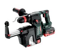 metabo KH 18 LTX BL 24 Q Set ISA, Martillo Perforador de Batería 18V | Incluye aspiración ISA 24, portabrocas intercambiable, sin batería ni cargador, motor Brushless, energía impacto 2.2 J
