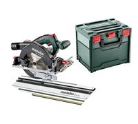 Metabo KS 18 LTX 57 691195000 - Sierra circular inalámbrica (18 V, metaBOX 340, con riel KFS 44)