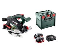Metabo KS 18 LTX 57 BL 611857810 - Sierra circular con batería (motor sin escobillas, freno de salida, con MetaBox, velocidad de ralentí 5000 /min)