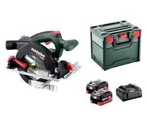 Metabo KS 18 LTX 57 BL 611857810 - Sierra circular con batería (motor sin escobillas, freno de salida, con MetaBox, velocidad de ralentí 5000 /min)