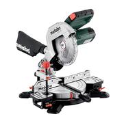 metabo KS 216 M Sierra de Inglete, Ingletadora Telescópica para Madera | Sierra circular de 1100W con hoja de 216 mm , portátil y ligera para cortes precisos en plástico , sin accesorios