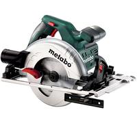 Metabo KS 55 F Sierra circular (1200 vatios, profundidad de corte 55 milímetros, hoja de sierra Ø160 milímetros, 18 dientes, agarre suave, guía de corte, rango giratorio de 0 a 45 °)