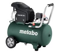 Metabo Mega 700-90 D 601524000 - Compresor (con 3 acoplamientos universales, protección contra sobrecarga, compresor de pistón de 2 cilindros lubricado con aceite, accesorios de taller)