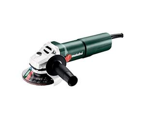 Metabo Mini Amoladora Angular con cable W 1100-115 (1100 W, Ø del disco 115mm, 12.000 rpm, Empuñadura adicional y Seguro contra puesta en marcha involuntaria)