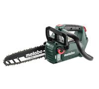 metabo Motosierra eléctrica MS 18 LTX BL 25-18 V, CAS, 25 cm Oregon SpeedCut Nano - Sin escobillas, interruptor de seguridad, parada rápida de cadena, motosierra ligera y compacta para el cuidado de