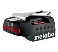 metabo Power Charger PC 18-65 - Cargador y Banco de energía con luz LED de 18 V, 65 W, Listo para Usar rápidamente para Viajes - Carga móvil para Smartphone, Tableta, Ordenador portátil - Incluye
