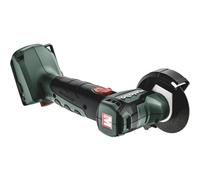 Metabo Powermaxx CC 600348840 - Amoladora angular con batería (12 V, rosca M 5) 600348840 con discos abrasivos y maletín MetaLoc, 12 V, rosca M 5, color verde oscuro y negro