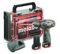 Metabo PowerMaxx SB Basic Set 600385710 - Atornillador de impacto inalámbrico (34 Nm, 18 V, 2 baterías LiHD sin escobillas)
