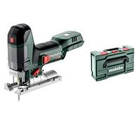 Metabo Rompecabezas a pilas para madera y acero ST18LT130 con 2 hojas de sierra de calar, 18 V