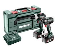 Metabo SBLTBL+SSDLT200BL -Akku-Schlagbohrschrauber, Akku-Schlagschrauber in atería recargable, in argador