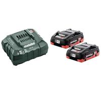 METABO Set básico (cargador + baterías) 18V / 2 x LiHD 4,0 Ah 685163000