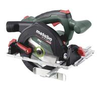 Metabo Sierra circular inalámbrica KS 18 LTX 57 BL 18 V, con motor sin escobillas, corte oblicuo, indicador de corte bien visible, peso ligero, sierra 611857850