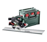 Metabo Sierra circular inalámbrica KS 18 LTX 57 BL 18 V, con motor sin escobillas, sin batería, con carril guía, con freno de salida, sierra 691222000