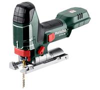 metabo Sierra de Calar ST 18 L 90, Sierra de Vaivén 18 V, Corte de 90 mm | Velocidad de 3000 rpm, sistema M-Quick, luz LED y extracción de polvo, sin batería ni cargador, con 2 hojas de sierra