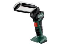 Metabo SLA LED - Lámpara de mano de batería 18V (sin batería ni cargador) | Lámpara LED resistente de aluminio fundido a presión, cabezal giratorio, con gancho, sin batería ni cargador