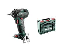 metabo SSD 18 LTX 200 BL, Atornillador de Impacto 18V, Motor sin Escobillas | Par de 200 Nm, función APS para tornillos autorroscantes, luz LED y gancho, sin batería ni cargador, sistema CAS