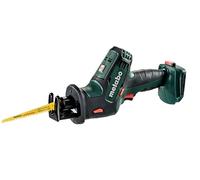 metabo SSE 18 LTX Compact Sierra de Sable, Sierra Recíproca de 18V | Sierra manual compacta de 0-3100 RPM con sistema Quick, carrera de 13mm, entrega sin batería ni cargador, sistema CAS