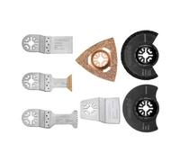 metabo Multitool Classic - Juego de 7 accesorios para madera, metal, juntas y espátulas, compatible con PowerMaxx MT 12/18 y MT 400 Quick - Hojas de sierra, placa de lijado, raspador