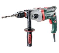Metabo Taladro 600784500 sbev 1100 - 2 S | Mandril de fijación rápida Futuro Plus, mando, bisagra, maletín, VTC electrónica de onda completa/derecha e izquierda (1100 W/42 Nm/Velocidad 0 - 3100/min)