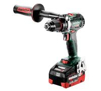 metabo Taladro atornillador inalámbrico BS 18 LTX BL I - Motor sin escobillas de 18 V, CAS, 130 Nm de par de torsión, 2000 rpm - Compacto y potente para madera, metal y plástico - Incluye 2 baterías