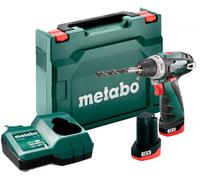 Metabo Herramientas - Taladro atornillador AKU 12V, 2x batería 2 Ah, cargador 600984500