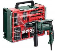 METABO Taladro percutor con taller móvil de 68 piezas 600742710