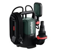 Metabo TP 75 SF 601790000 - Bomba sumergible para agua transparente (caudal máximo 7500 l/h, extracción de agua residual de hasta 1 mm, interruptor flotante ajustable en altura, bomba de agua)