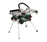 Metabo TS 216 Sierra de Mesa Circular Profesional 1500W, 5000 RPM, Disco 21.6 cm, Corte a -1.5°-46.5°, 28.5 kg, Incl. Subestructura y Extensión de Mesa