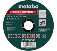 Metabo werke GmbH 616260000 Special Edition II - Acero inoxidable (125 x 1,0 x 22,23 mm)