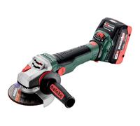 Metabo WVB 18 LTX BL 15-125 Quick 601731660 - Amoladora Angular inalámbrica (Incluye 2 baterías de 5,5 Ah, 18 V, Discos de 125 mm de diámetro, Incluye Metabox 165)