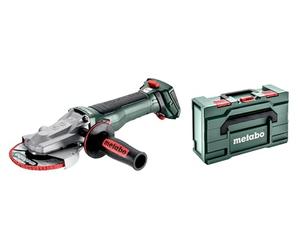 metabo WVBF 18 LT BL 11-125 Quick - Amoladora angular de cabeza plana con batería, 18 V, disco de 125 mm de diámetro, sin escobillas, extremadamente plana, regulación de velocidad con rueda de ajuste