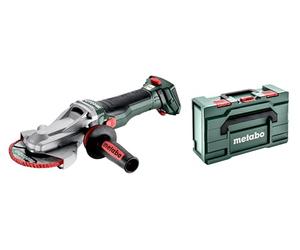 metabo WVBF 18 LTX BL 15-125 Quick - Amoladora angular de cabeza plana con batería, 18 V, disco de 125 mm de diámetro, sin escobillas, extremadamente plana, regulación de velocidad con rueda de ajuste