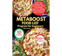 METABOOST FOOD LIST PROGRAM FOR BEGINNERS: Practice easy solutions, Eat a balanced diet, support your activities, Improve your digestion and energy levels, stay healthy confidently.
