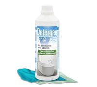Metacril Limpiador antical para bañera de acrílico y con hidromasaje (Teuco, Jacuzzi, Albatros, Hafro, Glass, Novellini, etc.). Limpiador de 500 ml + paño antiarañazos.