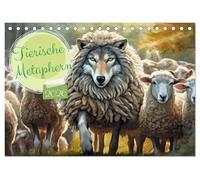 Metáforas animales (calendario de mesa 2026 DIN A5 horizontal), calendario mensual CALVENDO