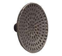 Metafranc 123351 Pomo para Muebles diámetro, Hierro Envejecido, Gris, Ø 52 mm