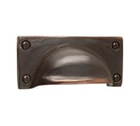 Metafranc 154831 Tirador para Muebles de Estilo Vintage, 91 x 41 mm, Acabado, Aspecto Cromado Envejecido