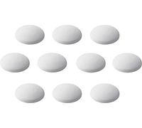 Metafranc 431816 - Tope de puerta (autoadhesivo, diámetro de 40 mm, 10 unidades), color blanco