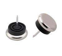 Metafranc 644566 644566-Protectores de Muebles (diámetro, Metal, con Clavos y topes, 8 Unidades), Ø 30 mm (8 Stück)