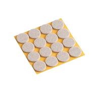 Metafranc 644816 TopSoft 644816-Protectores de fieltro para muebles y sillas (diámetro, autoadhesivos, unidades), color beige, Ø 22 mm (16 Stück)