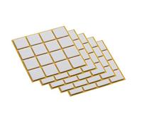 Metafranc 644956 - Protectores de fieltro para muebles y sillas (autoadhesivos, 22 x 22 mm, 80 unidades), color blanco