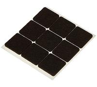 Metafranc 644966 644966-Protectores de fieltro, autoadhesivos, unidades, color marrón, 25 x 25 mm (45 Stück)