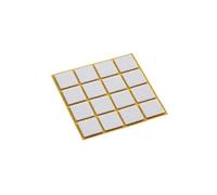 Metafranc 645096 645096-Protectores de fieltro, autoadhesivos, unidades, color blanco, 22 x 22 mm (16 Stück)