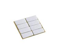 Metafranc 645136 645136-Protectores de fieltro para muebles y sillas, autoadhesivos, 8 unidades, color blanco, 22 x 36 mm (8 Stück)