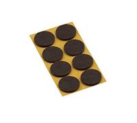 Metafranc 645166 645166-Protectores de fieltro para muebles y sillas (diámetro, autoadhesivos, 8 unidades), color marrón, Ø 28 mm (8 Stück)