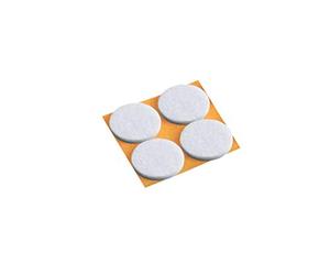 Metafranc 645246 - Deslizadores de fieltro (35 mm, autoadhesivos, 4 unidades), color blanco