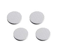 Metafranc 645746 - Almohadillas para muebles (4 unidades, autoadhesivas, amortiguan los golpes y reducen el ruido), color blanco